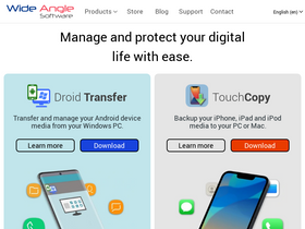 'wideanglesoftware.com' screenshot