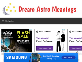 'dreamastromeanings.com' screenshot