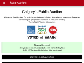 'regalauctions.com' screenshot