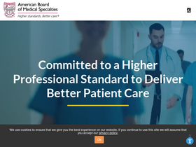 'abms.org' screenshot