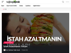 'tugbayaprak.com' screenshot
