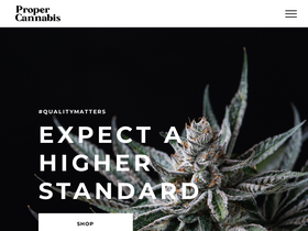'propercannabis.com' screenshot