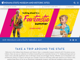 'indianamuseum.org' screenshot