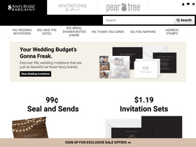 'annsbridalbargains.com' screenshot
