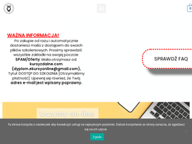'kursyzdalne.com' screenshot