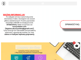 'kursyzdalne.com' screenshot