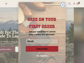 atomic79westerngear.com homepage screenshot