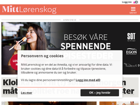 'mittloerenskog.no' screenshot