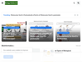 'biologyexams4u.com' screenshot