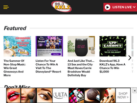 '963kklz.com' screenshot