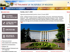 'vizite.parlament.md' screenshot