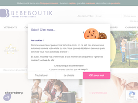 'bebeboutik.com' screenshot