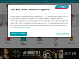 'drogas.lv' screenshot