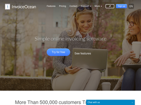 'invoiceocean.com' screenshot