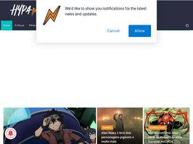 'hypando.com.br' screenshot