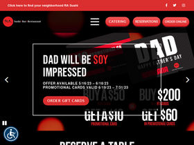 'rasushi.com' screenshot