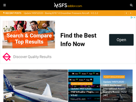 'msfsaddon.com' screenshot