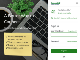 'greenskyonline.com' screenshot
