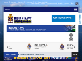 'indiannavy.nic.in' screenshot