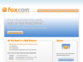 'fax.com' screenshot
