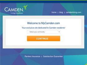 'mycamden.com' screenshot