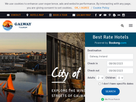 'galwaytourism.ie' screenshot