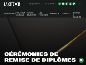 'collegelacite.ca' screenshot