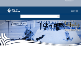 'thorntonco.gov' screenshot