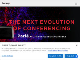 'biamp.com' screenshot