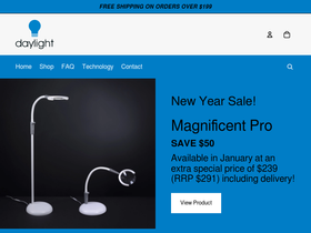 daylightlamps.co.nz homepage screenshot