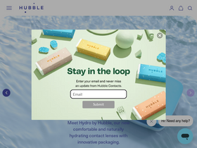 'hubblecontacts.com' screenshot