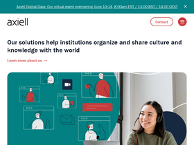 'axiell.com' screenshot