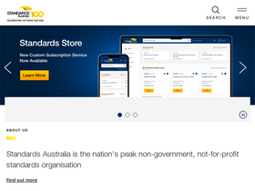 'standards.org.au' screenshot