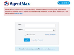 'agentmaxonline.com' screenshot