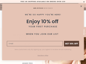 mrs-ritchie.com homepage screenshot