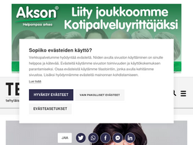 'tehylehti.fi' screenshot
