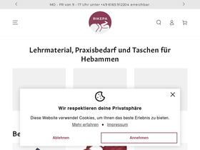 Rikepa homepage screenshot