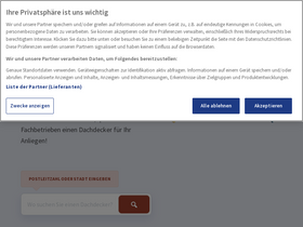'dachdecker.com' screenshot