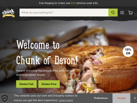 Chunk of Devon homepage screenshot