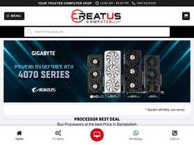 'creatuscomputer.com' screenshot