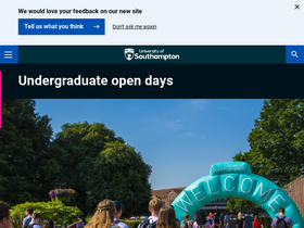 'southampton.ac.uk' screenshot
