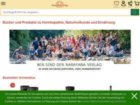 'narayana-verlag.de' screenshot