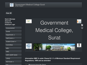 'gmcsurat.edu.in' screenshot