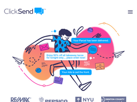 'clicksend.com' screenshot