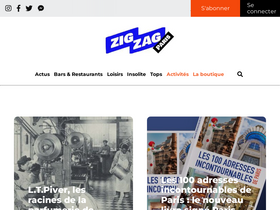 'pariszigzag.fr' screenshot