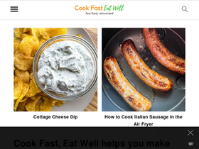 'cookfasteatwell.com' screenshot
