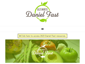 'ultimatedanielfast.com' screenshot