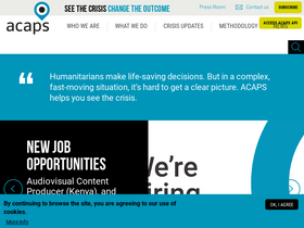 'acaps.org' screenshot