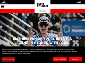 'paris-roubaix.fr' screenshot