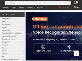 'dfrobot.com' screenshot